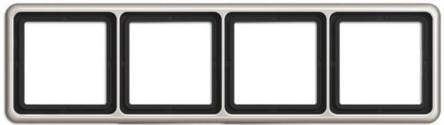 Рамка универсальная Jung CD500 4-м. металл платина картинка